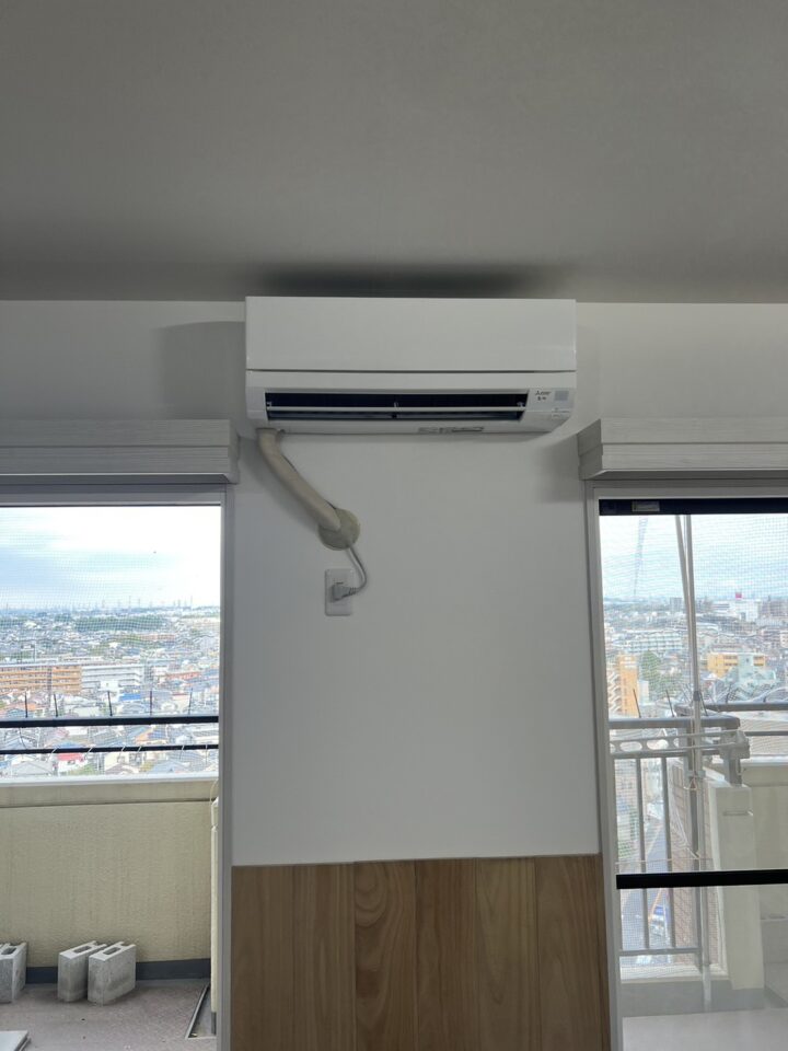 【施工事例】エアコン　マンション標準工事　青梅市