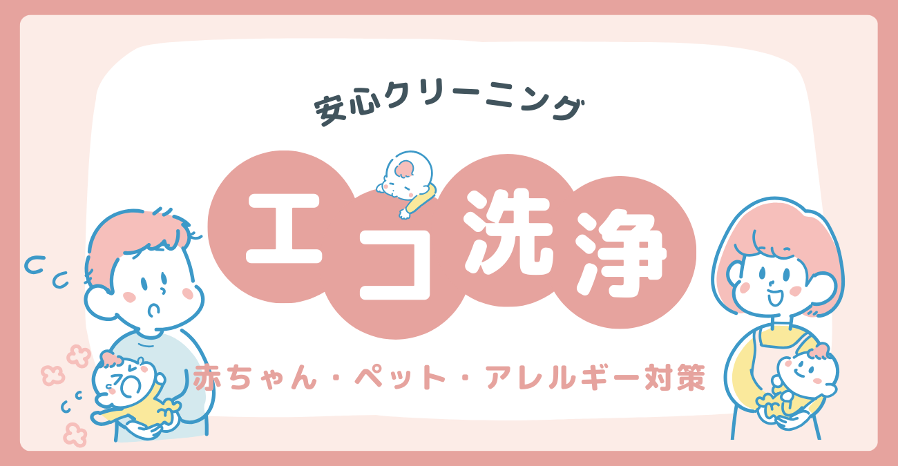 エコ洗浄：赤ちゃん・ペット・アレルギー対策に最適な安心クリーニング