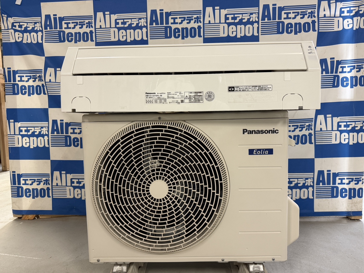 【中古】パナソニッック 21年モデル 主に6畳 CS-221DFL 100V ￥25,000（税込み）