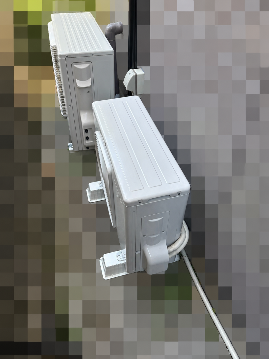 東京都あきる野市で設置した東芝エアコンの室外機2台目