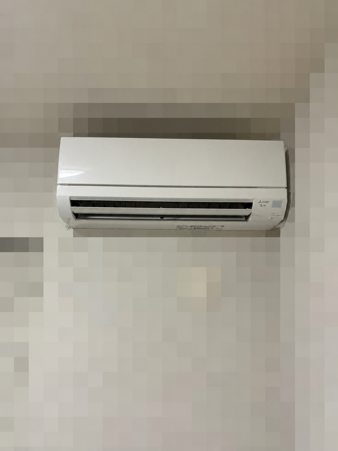 東京都東久留米市で設置した三菱6畳用エアコンの室内機