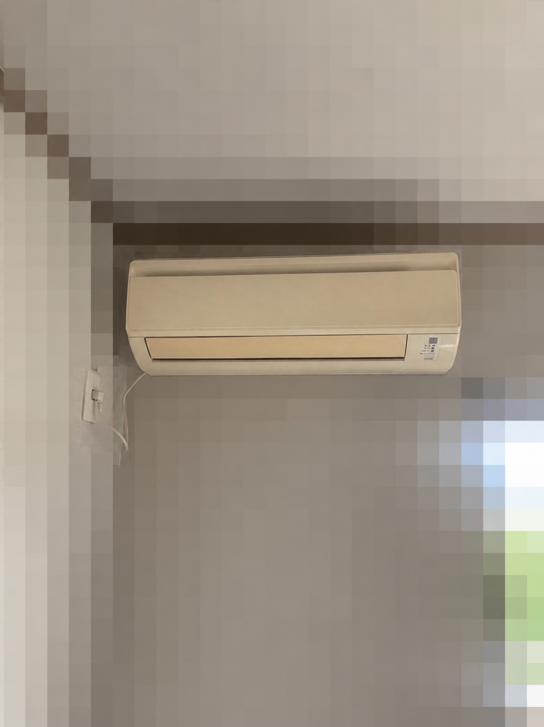 東京都町田市 日立 RAS-ZJ2526S エアコン交換工事 1台目施工前