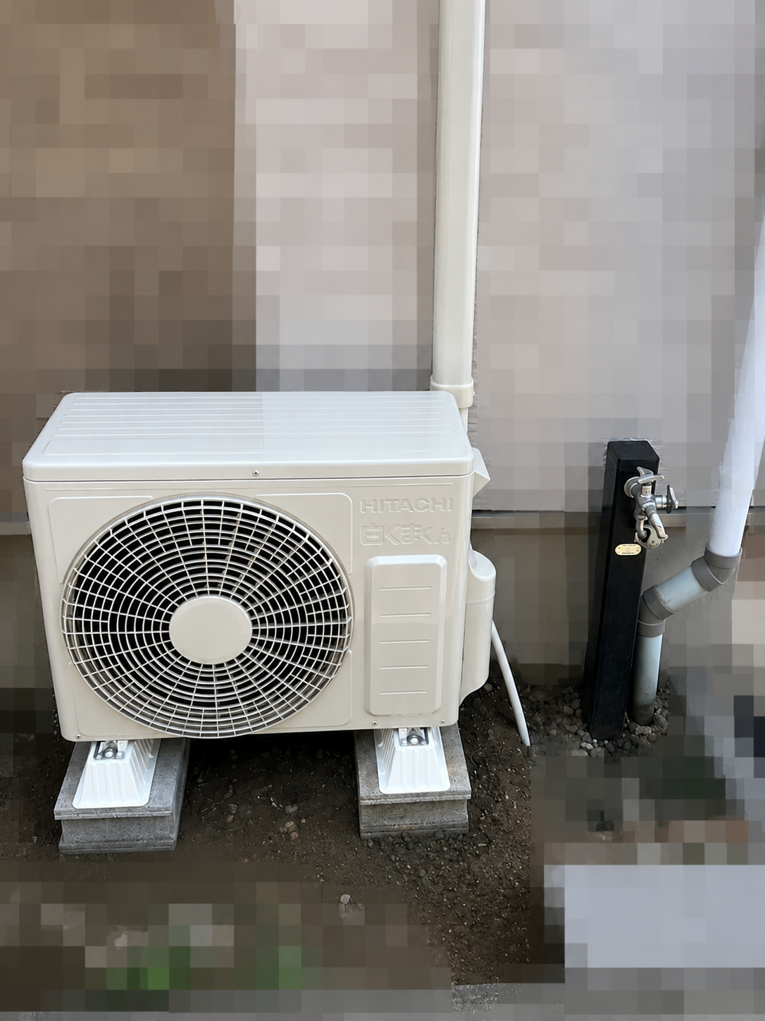 東京都八王子市 エアコン新規取付 室外機