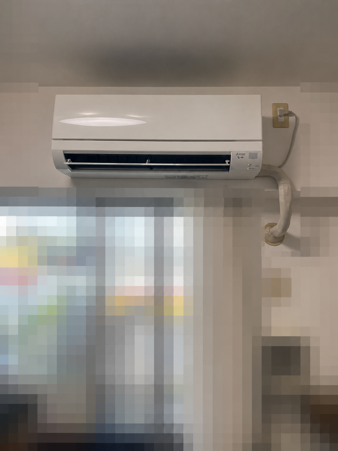 東京都町田市 三菱電機 霧ヶ峰 MSZ-GV4025S-W 施工後