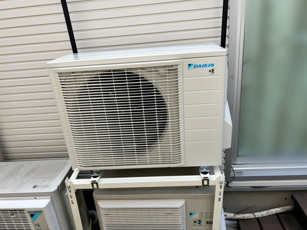 北区施工後室外機