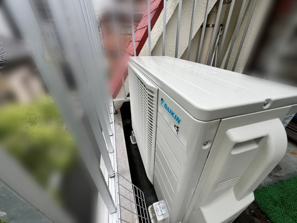 台東区施工後室外機