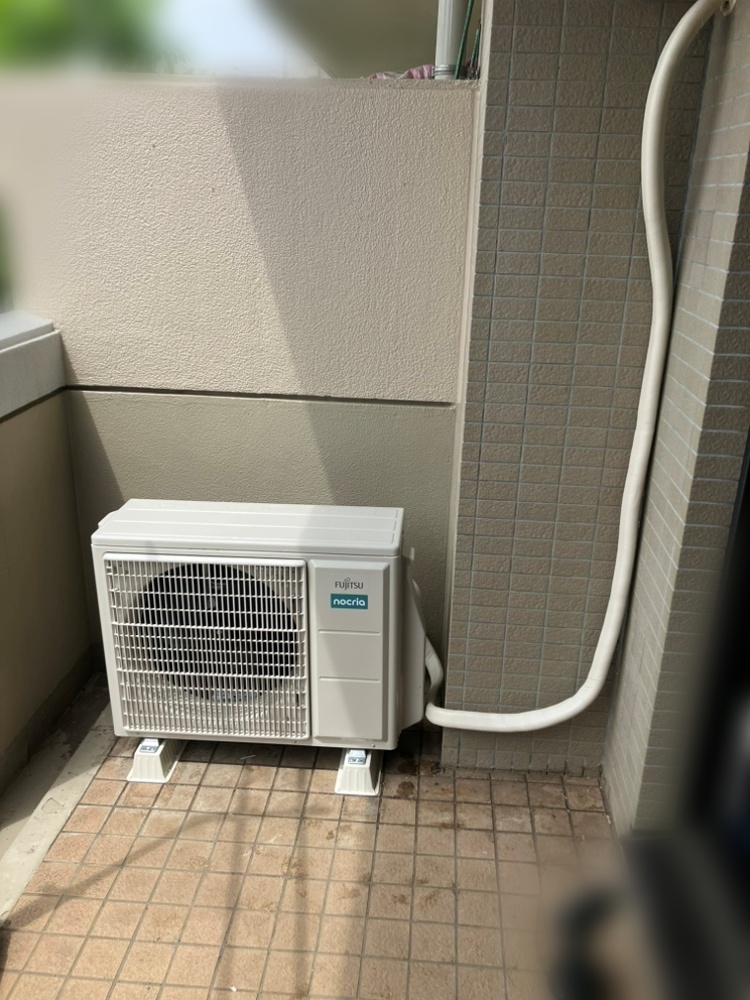 国立市施工後室外機