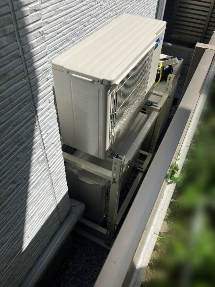 世田谷区施工後室外機