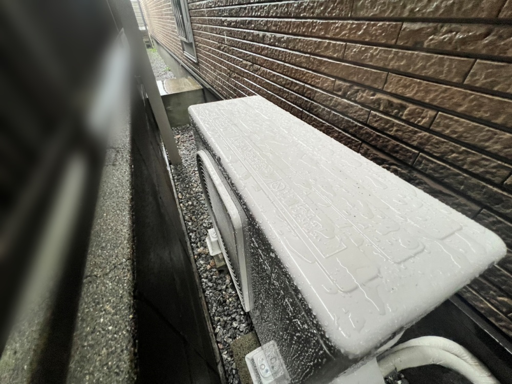草加市施工後室外機