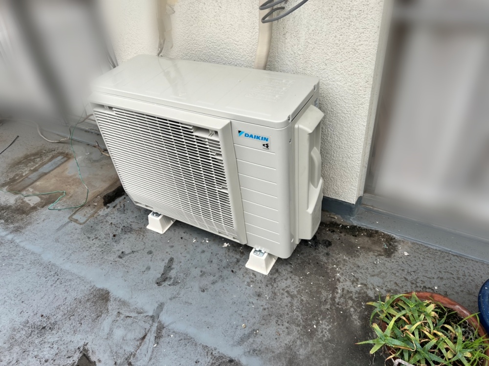 新宿区施工後室外機