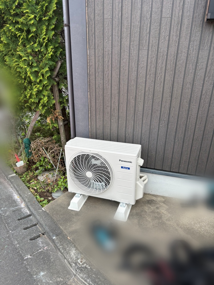 西東京市施工後室外機