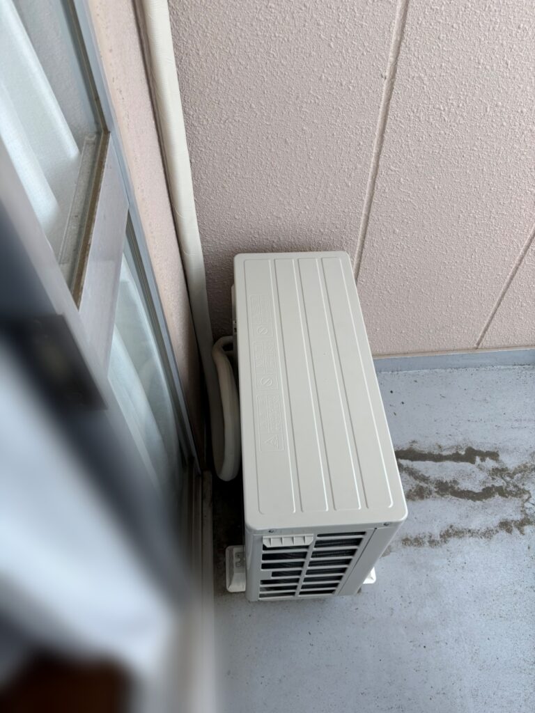 立川市施工後室外機