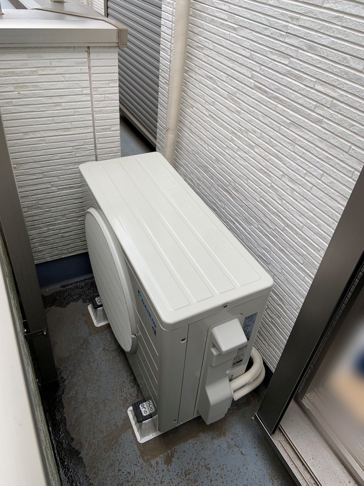国分寺市施工後室外機