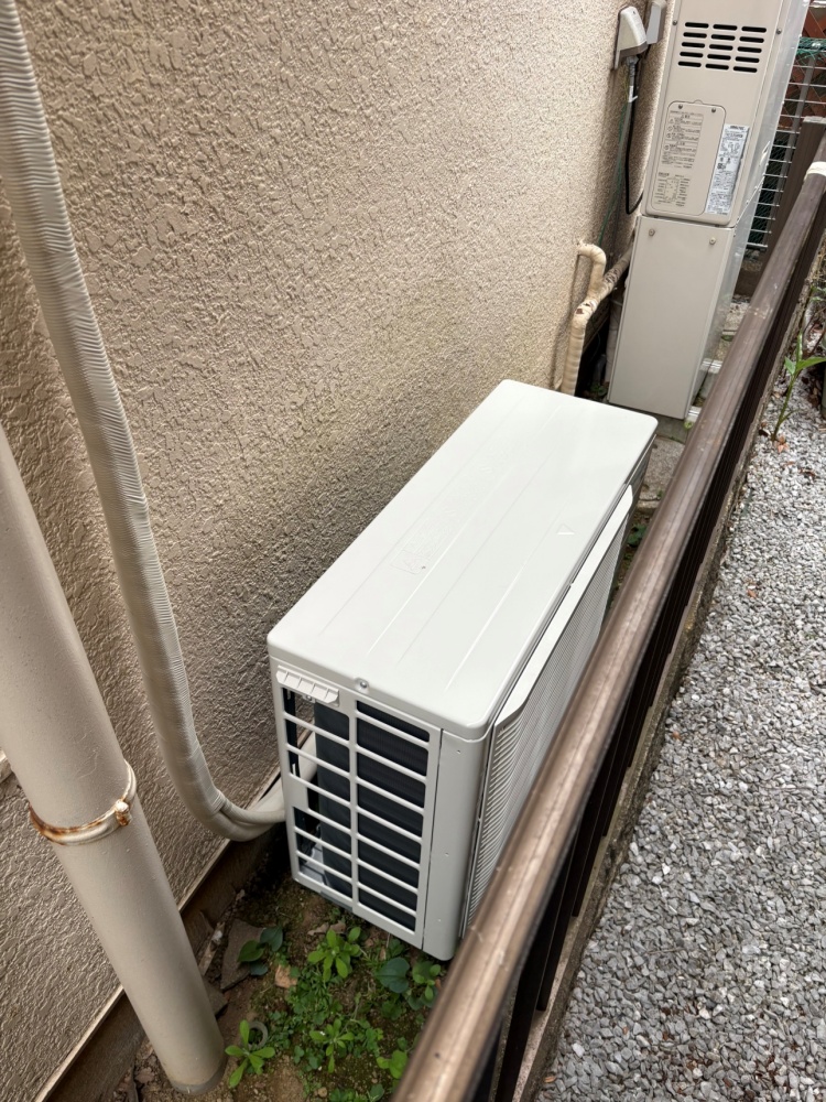 調布市施工後室外機