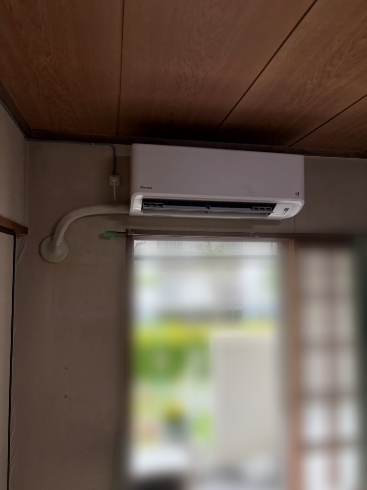 東京都立川市でダイキンGXシリーズ6畳用を新規取付｜S224ATGS・専用回路1階から1階の工事