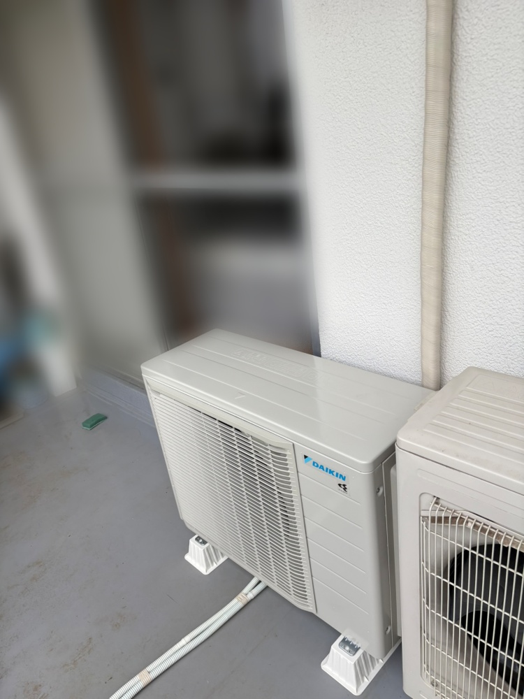 立川市施工後室外機