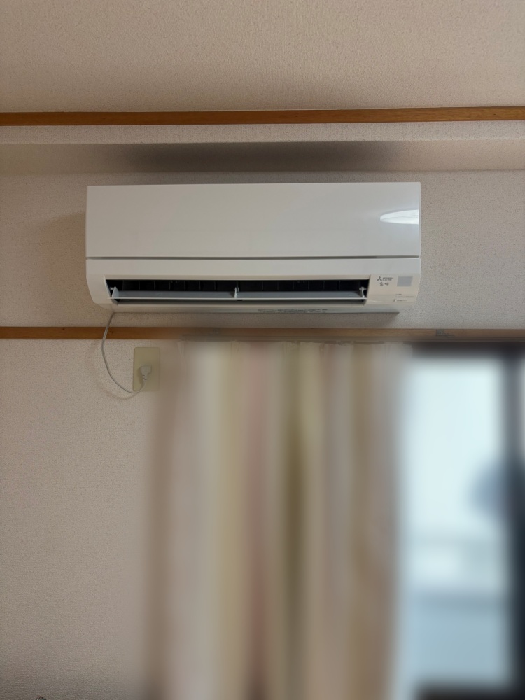 東京都立川市で三菱6畳用を入れ替え｜MSZ-GV2225・ゼロエミ通常ポイント