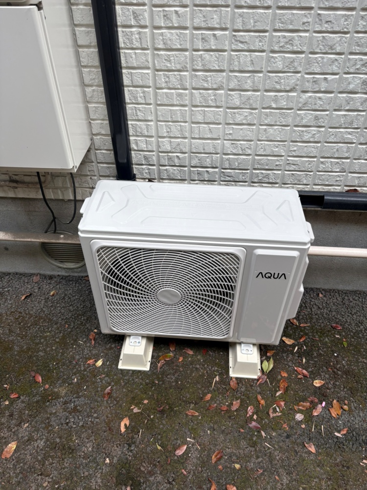 青梅市施工後室外機