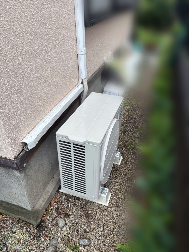 青梅市施工後室外機