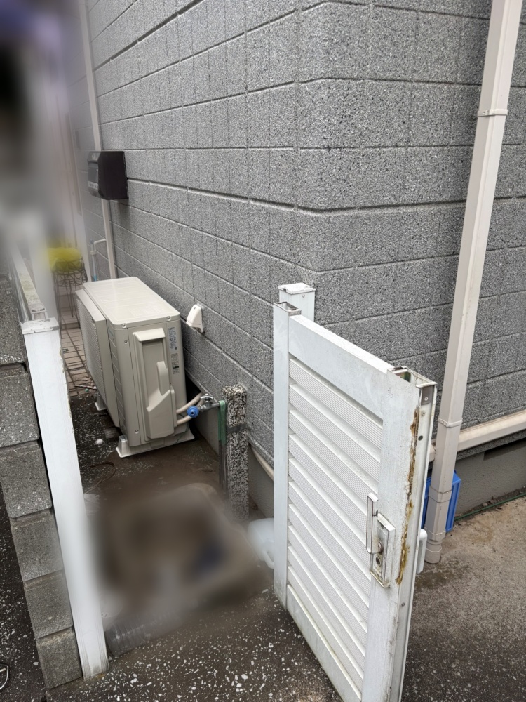 立川市施工後室外機