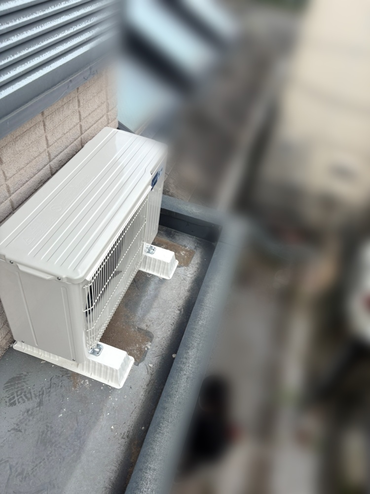 所沢市施工後室外機