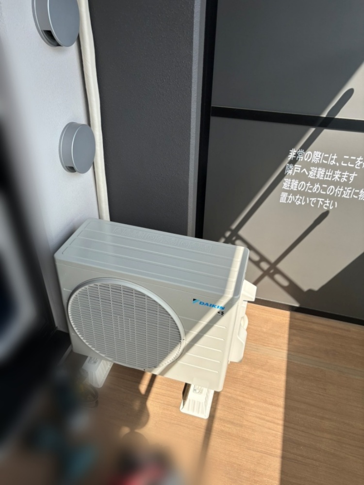 西東京市施工後室外機