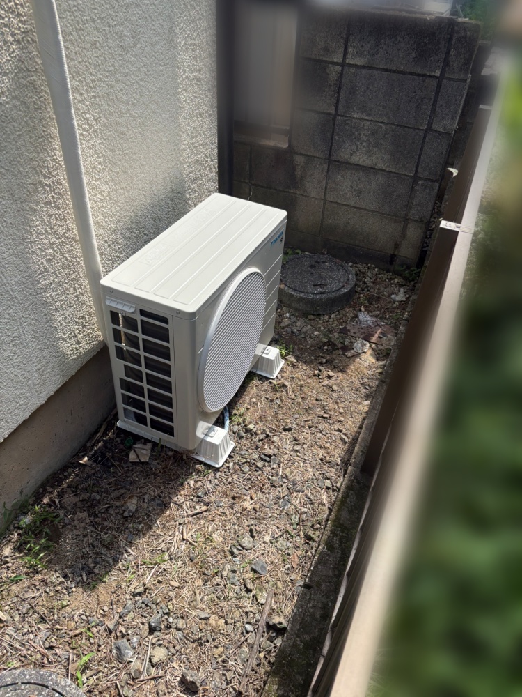 川越市施工後室外機