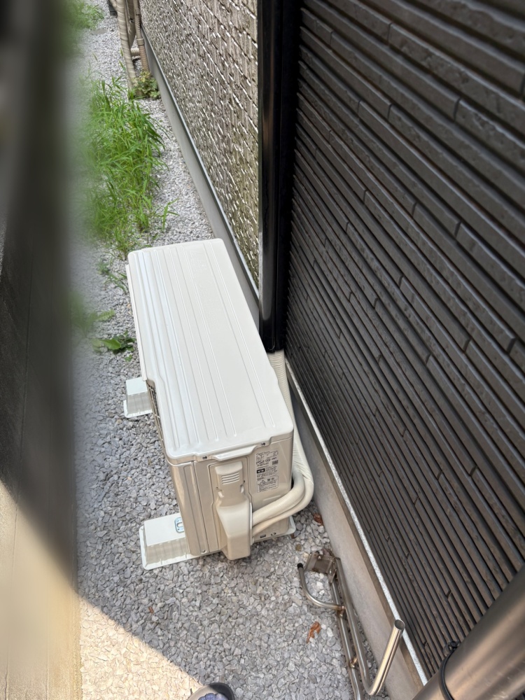 立川市施工後室外機