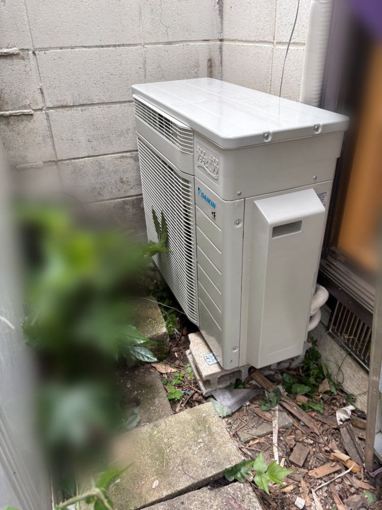 西東京市施工後室外機
