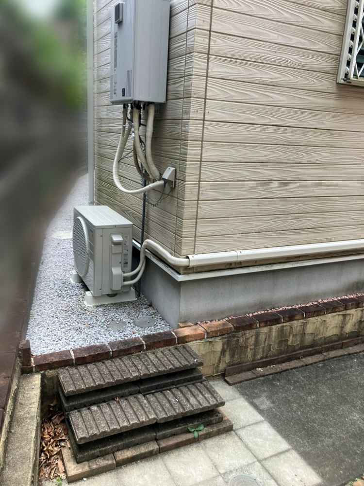 町田市施工後室外機
