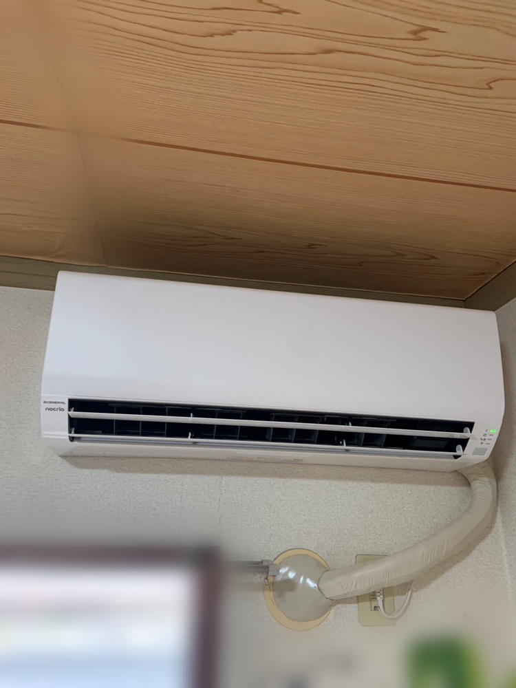 東京都日野市で富士通ゼネラルAS-VH256Tの入れ替え工事｜8畳用