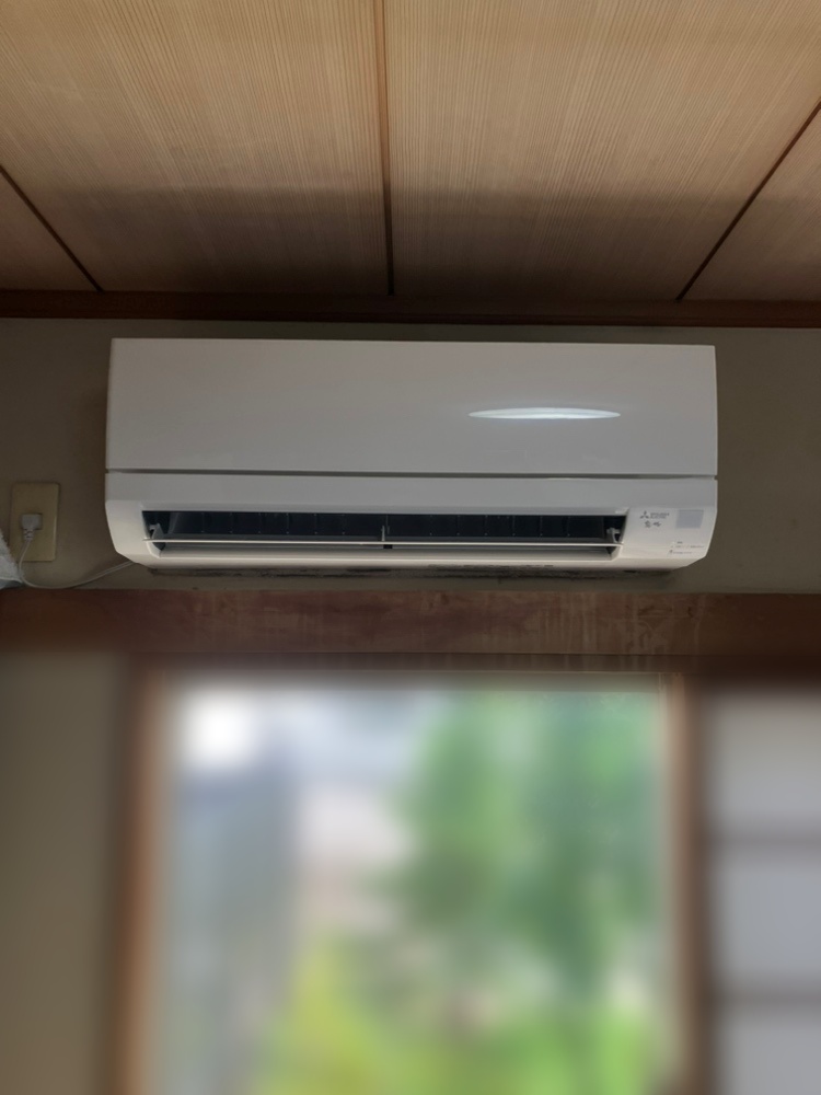東京都あきる野市で三菱6畳用MSZ-GV2226を2台交換