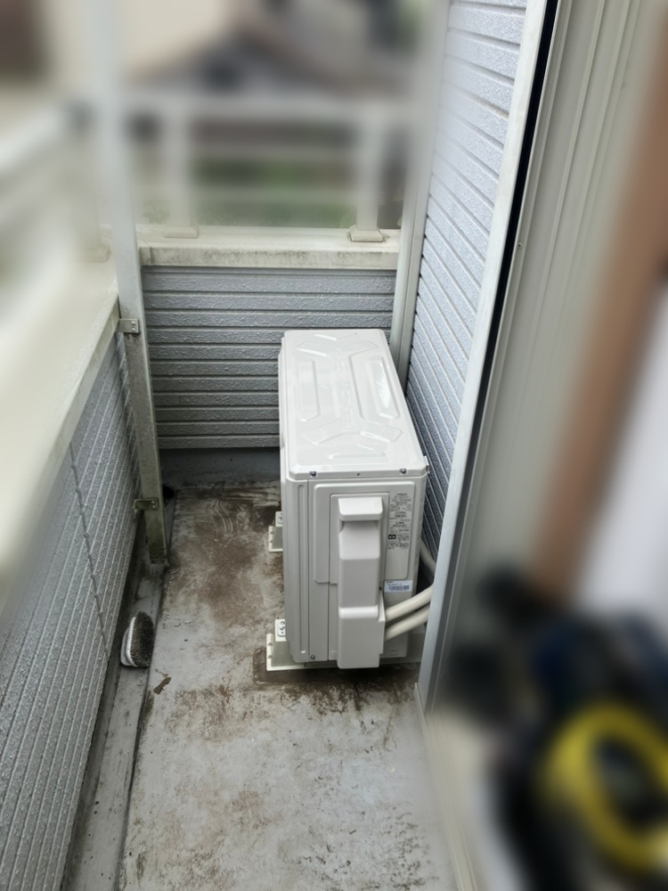 国立市施工後室外機