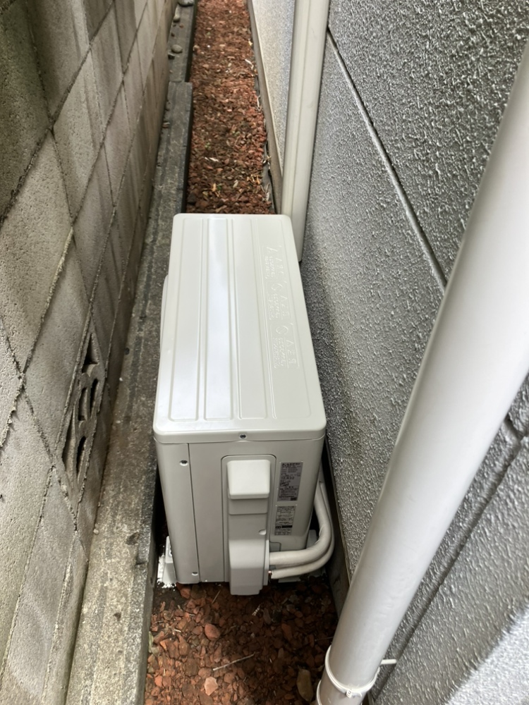 国立市施工後室外機