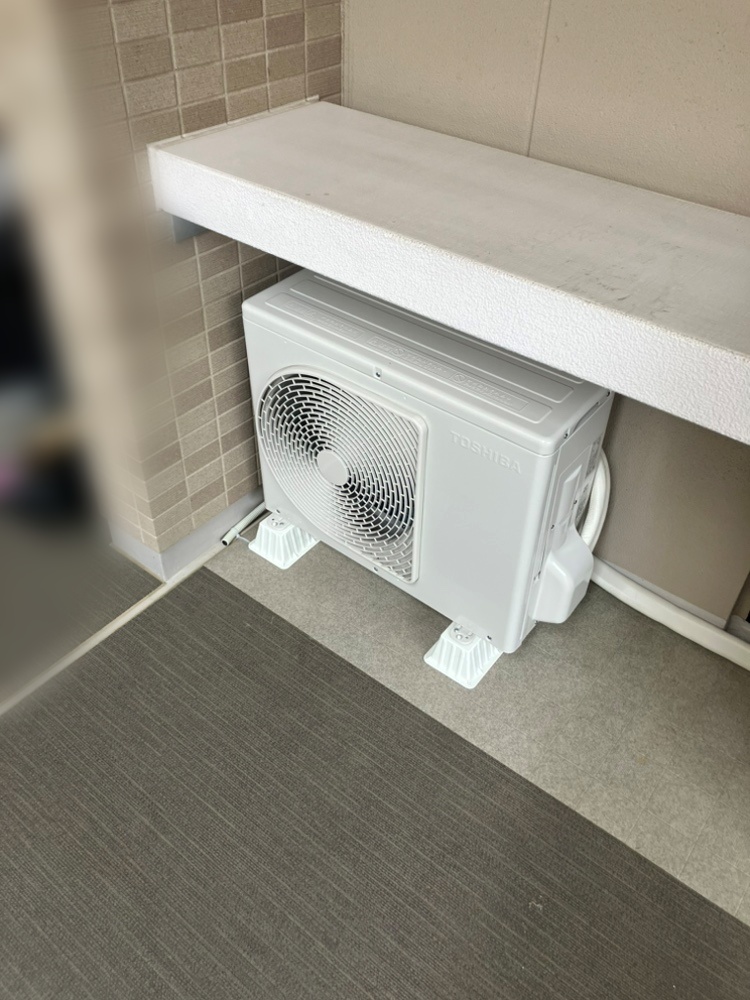 調布市施工後室外機