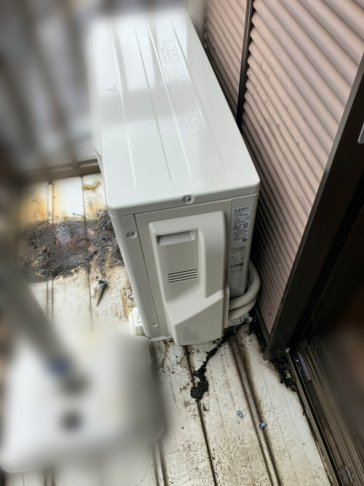調布市施工後室外機
