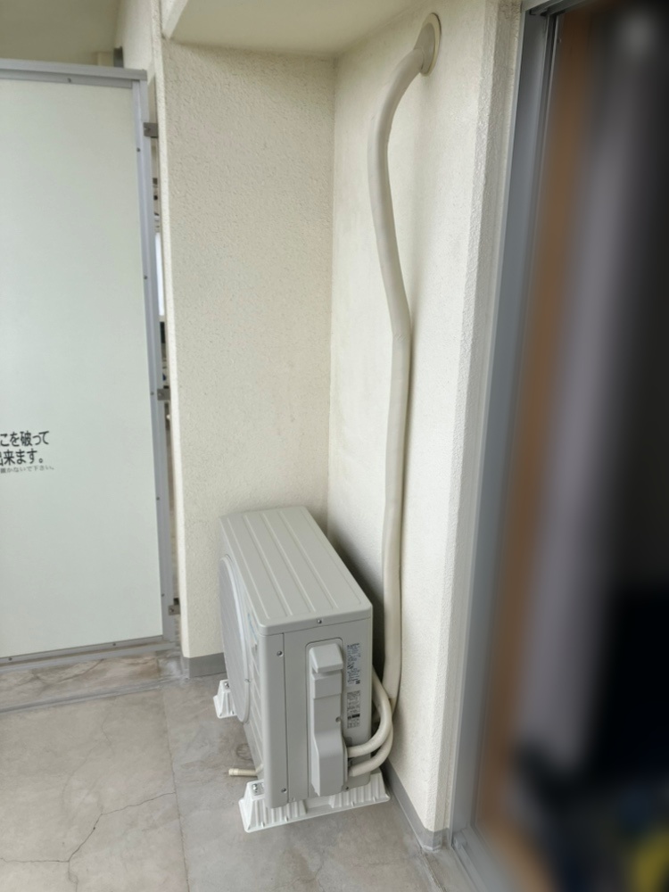 国立市施工後室外機